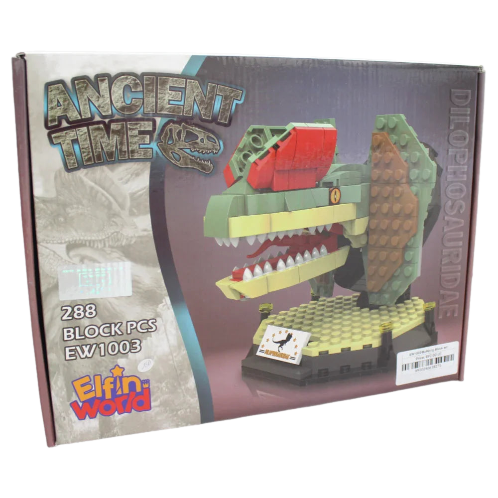 Jurassic Dinosaur Dilophosaurus Building Blocks - 288 Pcs