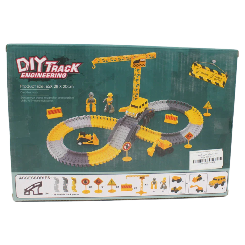 Construction Race Track Set – Build, Race & Explore! - 143 Pcs