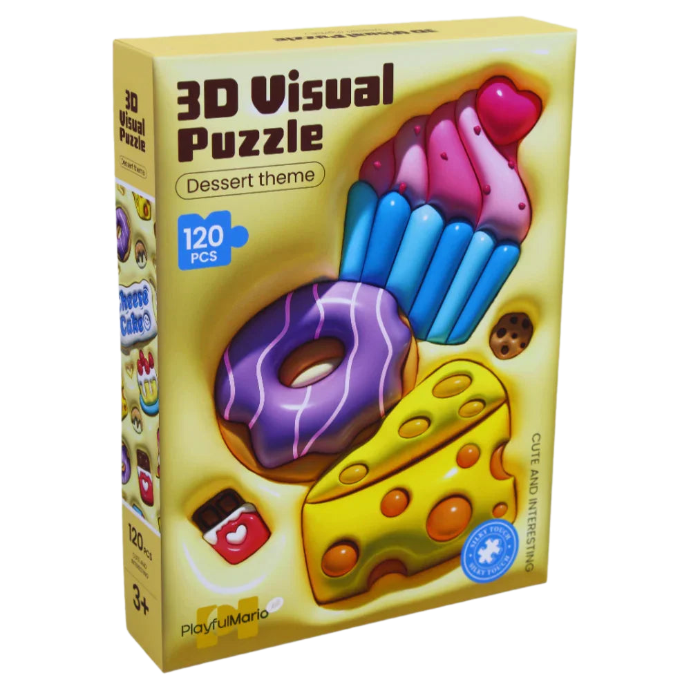 3-D Visual Puzzle - Dessert Theme