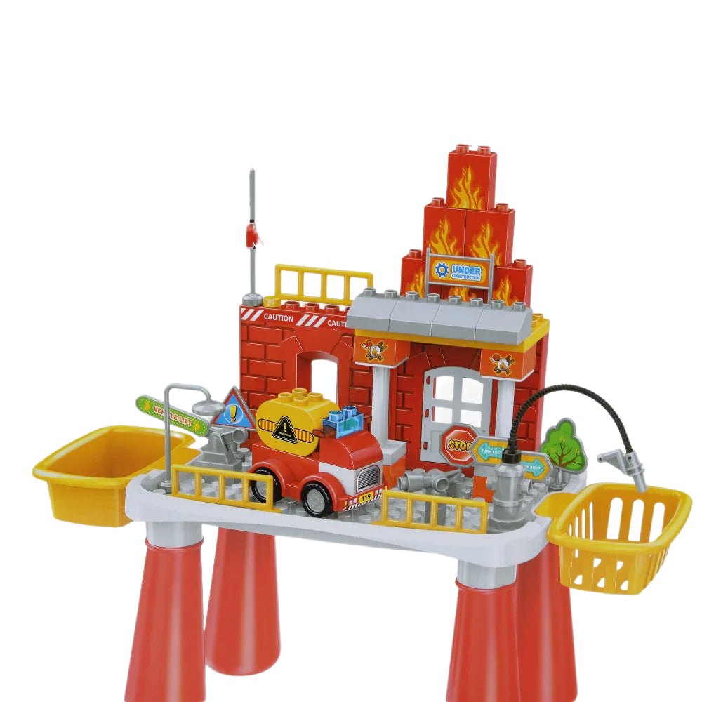 Building Blocks Table – Fire Station Theme