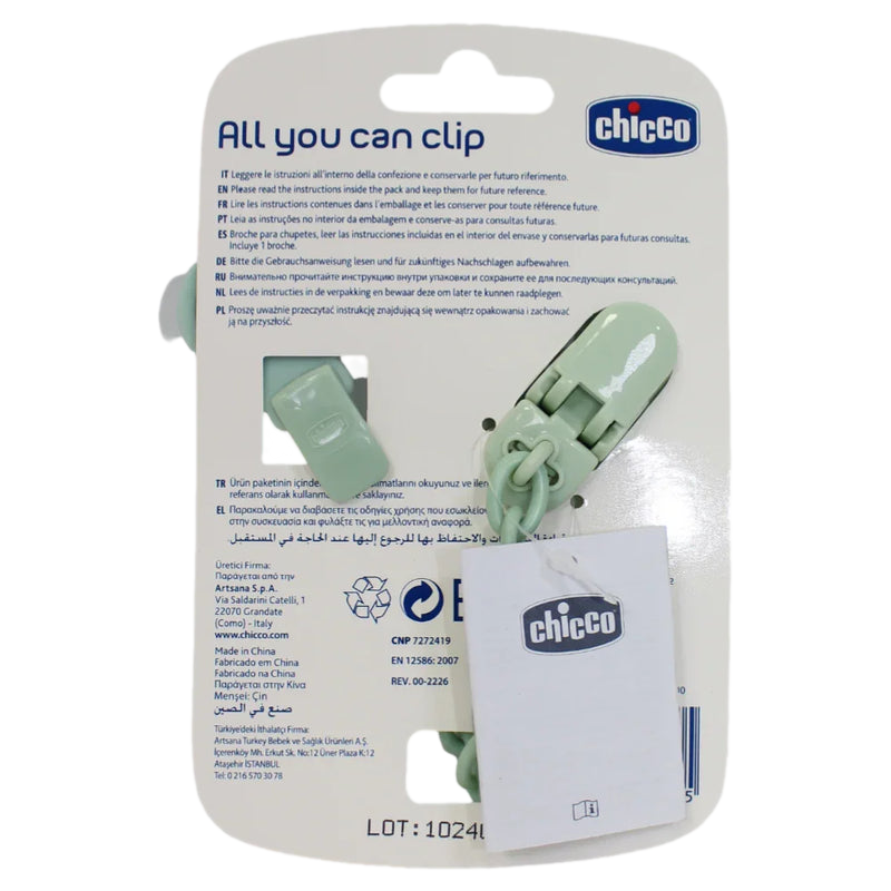 Chicco Pacifier Clip with Chain – Star Design