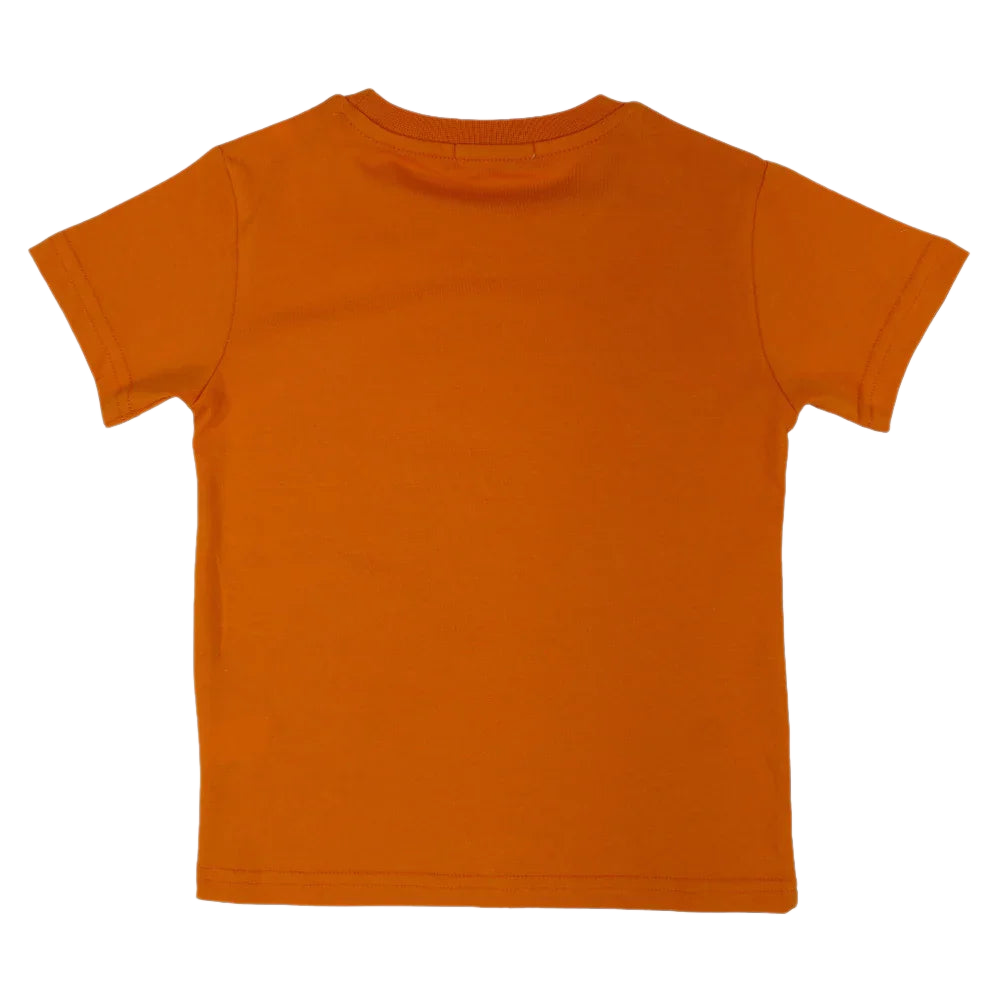 Boys Cotton T-Shirt – Orange with Endless Summer Design