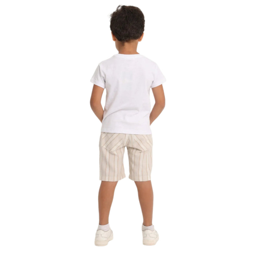 Baby Boys T-Shirt – Little Pirate (White)