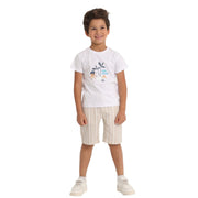 Baby Boys T-Shirt – Little Pirate (White)