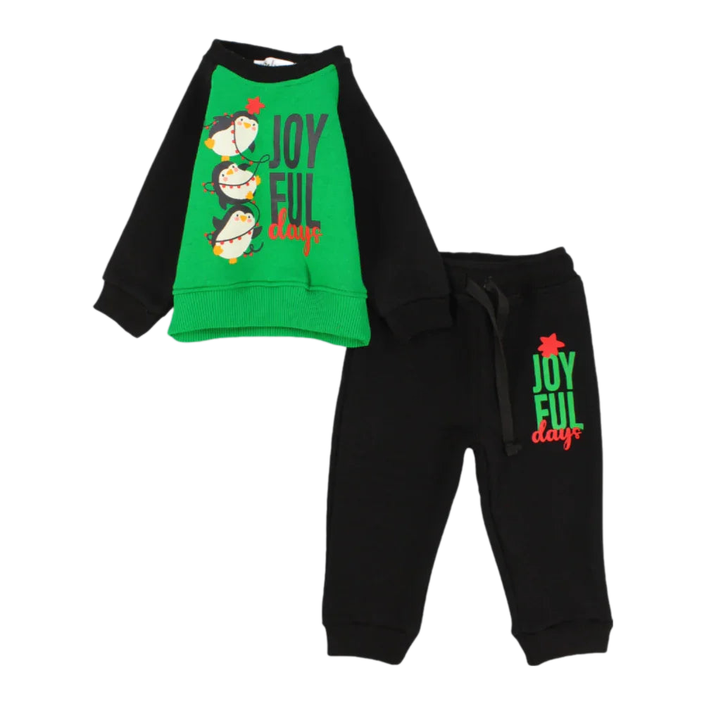 Joyful Days Long-Sleeved Fleeced Pajama - Clothing - Ourkids