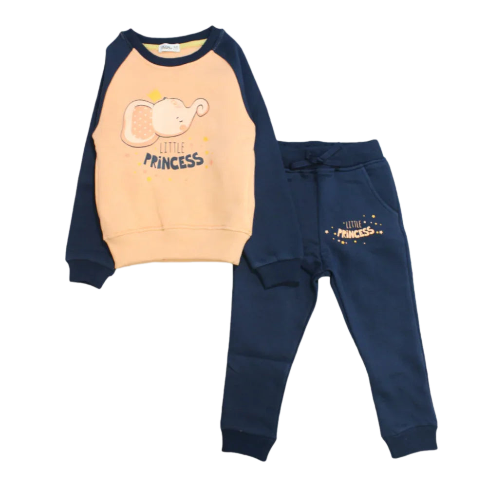 Little Princesses Long-Sleeved Fleeced Pajama