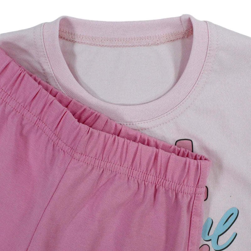 Girls Cotton Pajama Set – Unicorn Print