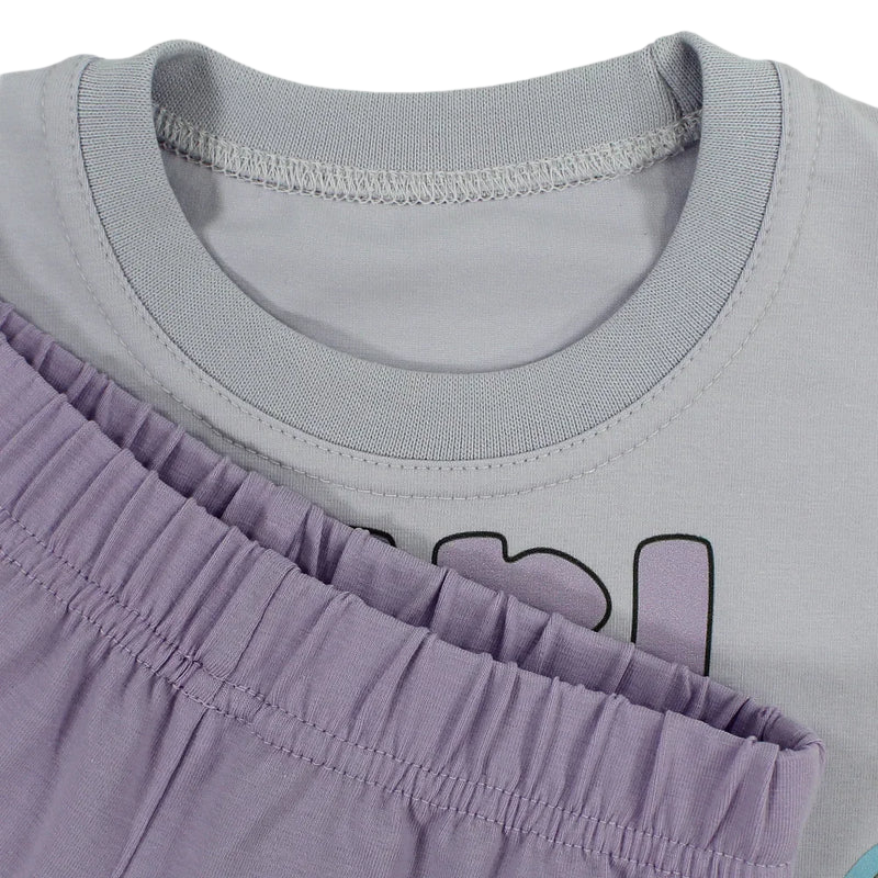 Girls Cotton Pajama Set – Unicorn Print