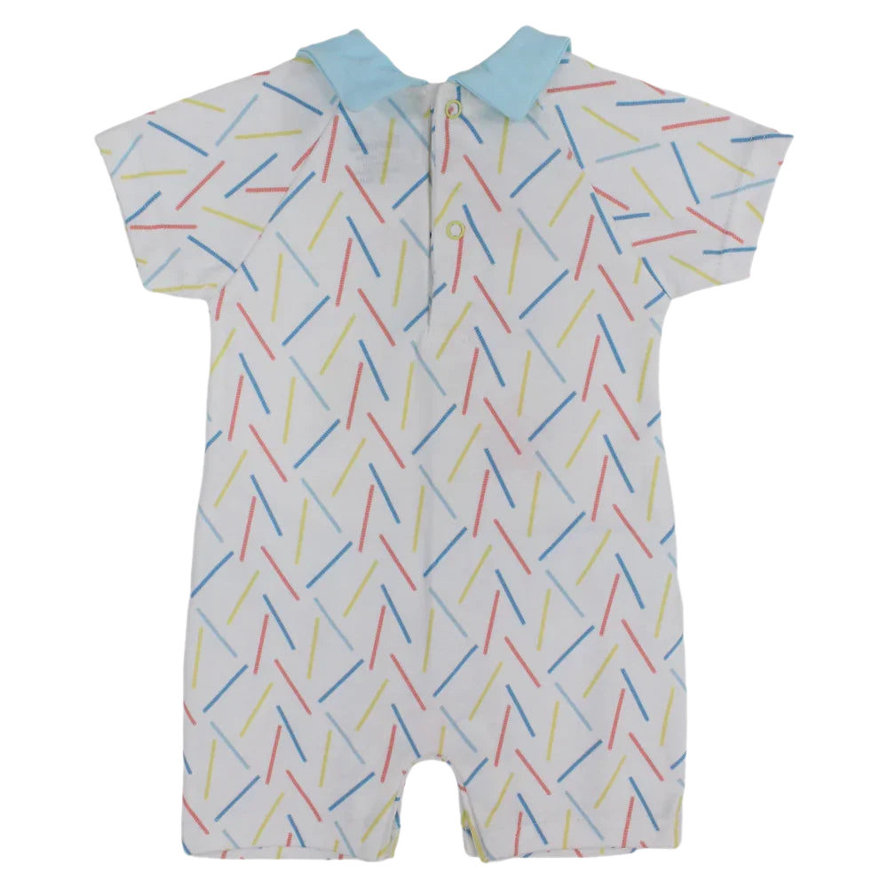 Baby Boys Cotton Romper – Like The Sea Print