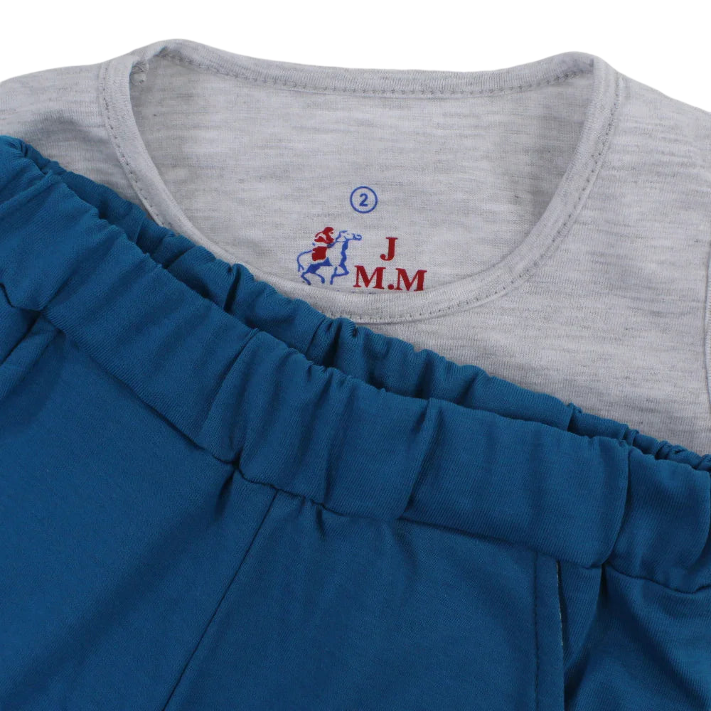 Boys Cotton Pajama Set - Vintage Car Print