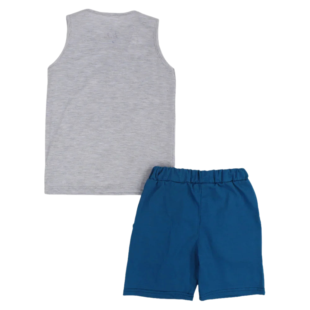 Boys Cotton Pajama Set - Vintage Car Print