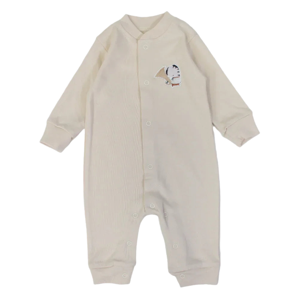 Baby Boys Cotton Footless Onesie – Fun Leopard Print