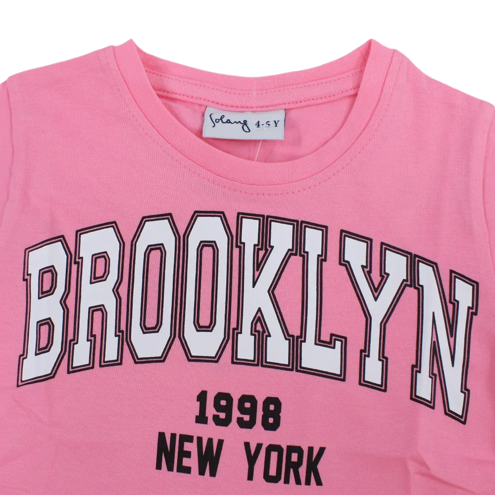 Girls Cotton Printed T-Shirt