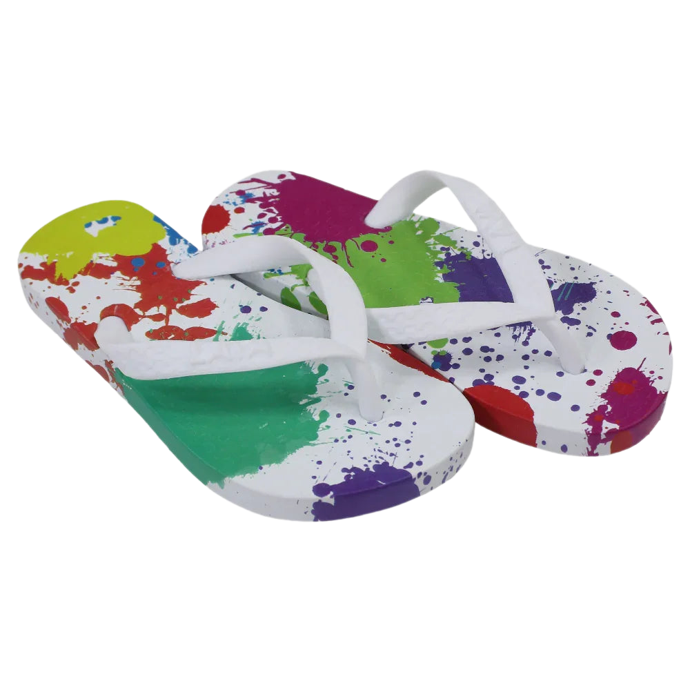 Unisex Rubber Flip Flops – Multicolored