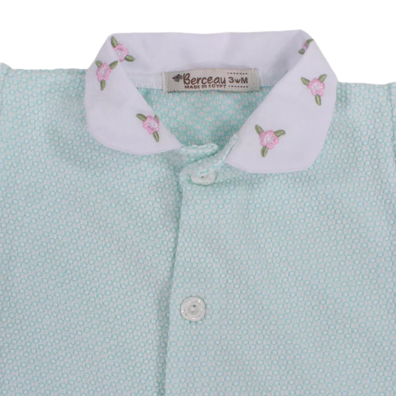 Baby Girls Cotton Romper - Pastel Colors