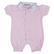 Baby Girls Cotton Romper - Pastel Colors