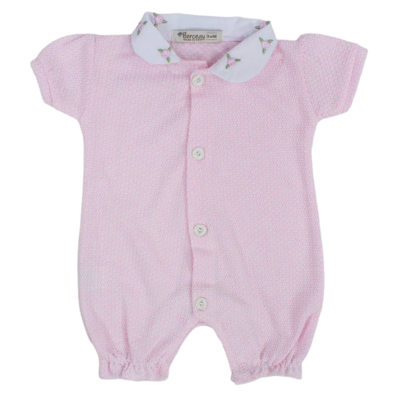 Baby Girls Cotton Romper - Pastel Colors