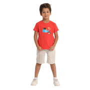 Baby Boys Short-Sleeved T-Shirt – Red Little Pirate