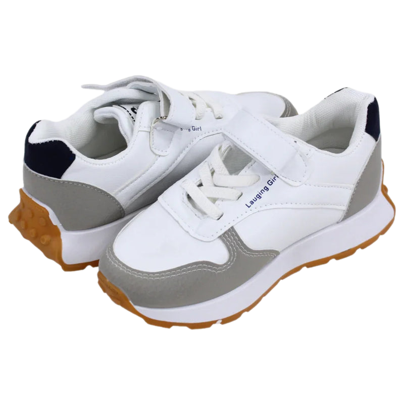 Boys Leather Sneakers - Multicolor