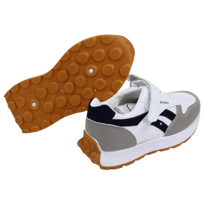 Boys Leather Sneakers - Multicolor