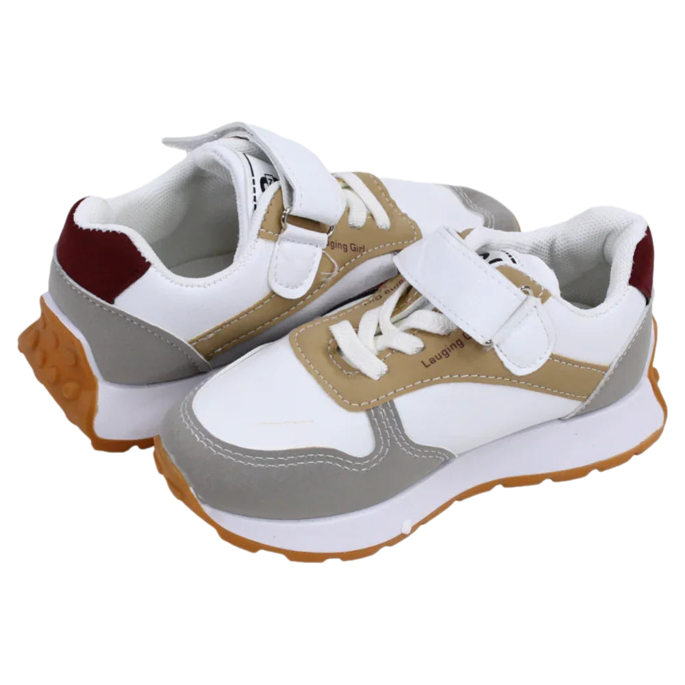 Boys Leather Sneakers - Multicolor