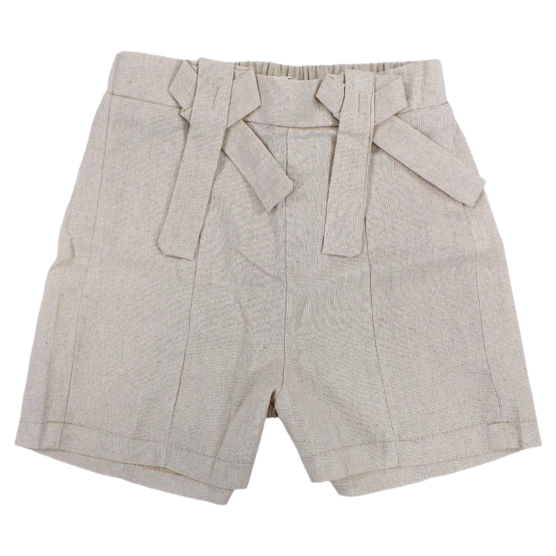 Girls Linen Shorts – Bow Details