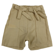 Girls Linen Shorts – Bow Details