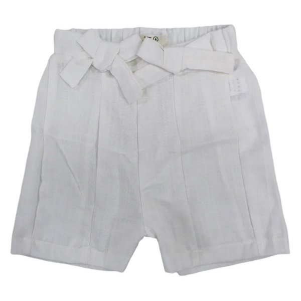 Girls Linen Shorts – Bow Details