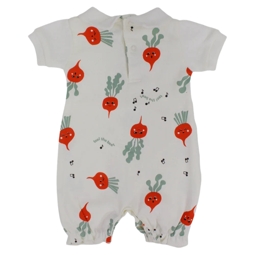 "Feel The Beet" Short-Sleeved Romper