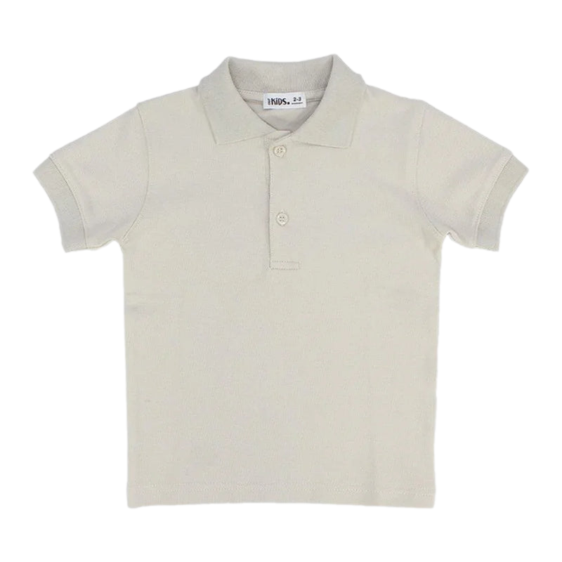 Beige Short-Sleeved Polo Shirt