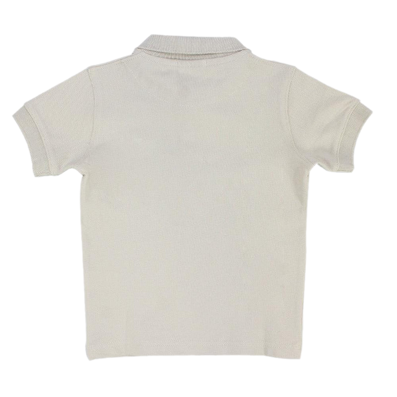 Beige Short-Sleeved Polo Shirt