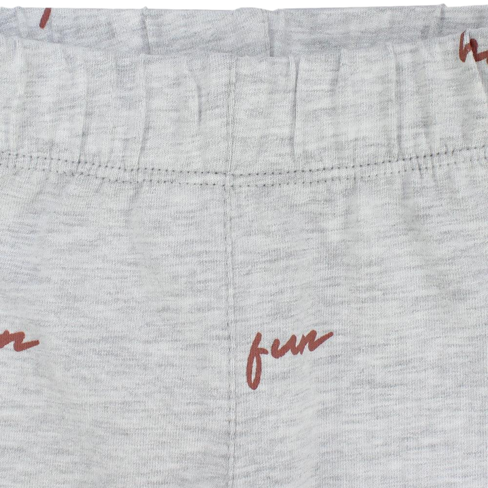 Fun Grey Pantacourt Leggings