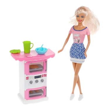 Defa Lucy Doll with Baking Accessories – Fun Cooking Playset for Girls - Toys