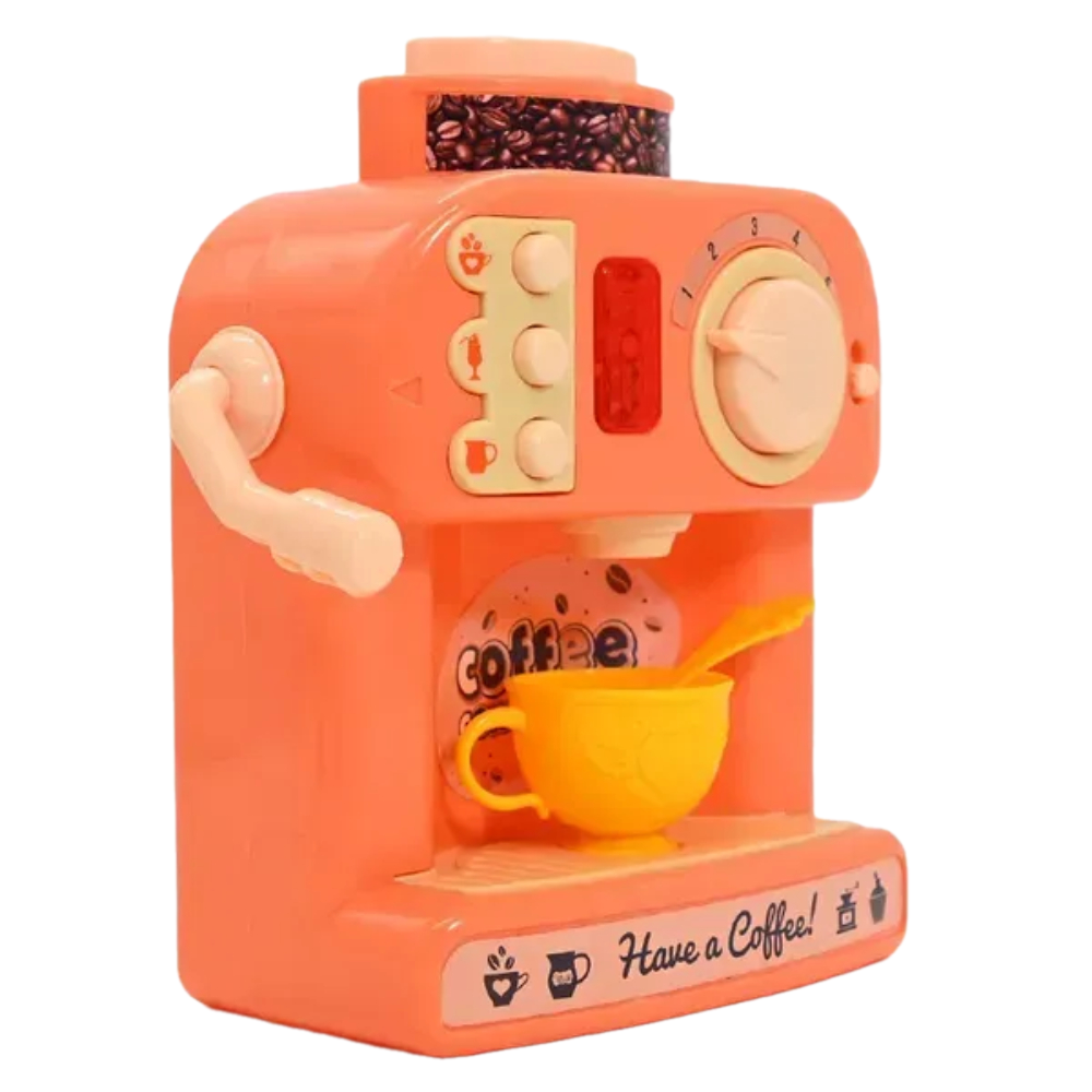 Funny Mini Kitchen Coffee Machine Playset with Light & Sound