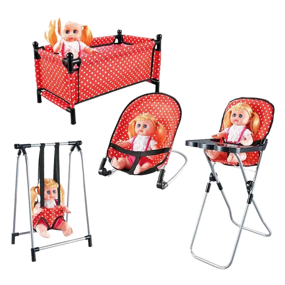3-in-1 Baby Play House – Red - Toys - OKO