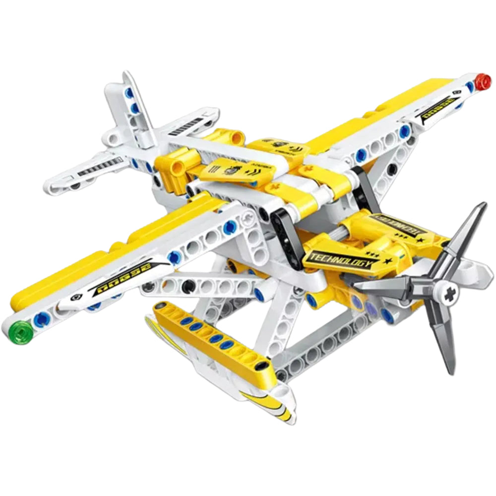 Simulate Dynamic Super Spiral Aircraft Building Blocks – (400+) pieces - Toys