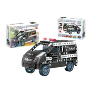 Black Ambulance Model Metal Construction Set - 314 Pcs
