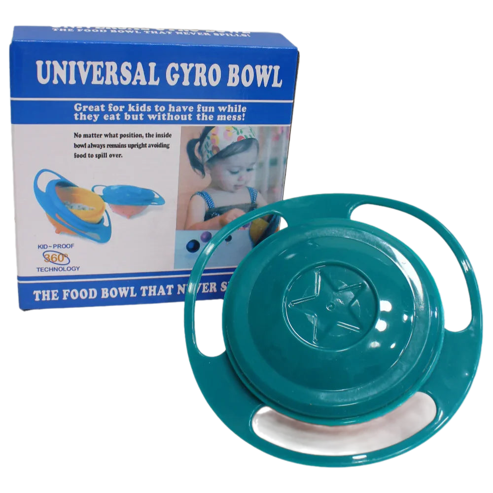 Universal Gyro Bowl – Spill-Proof Baby Dish (Orange)