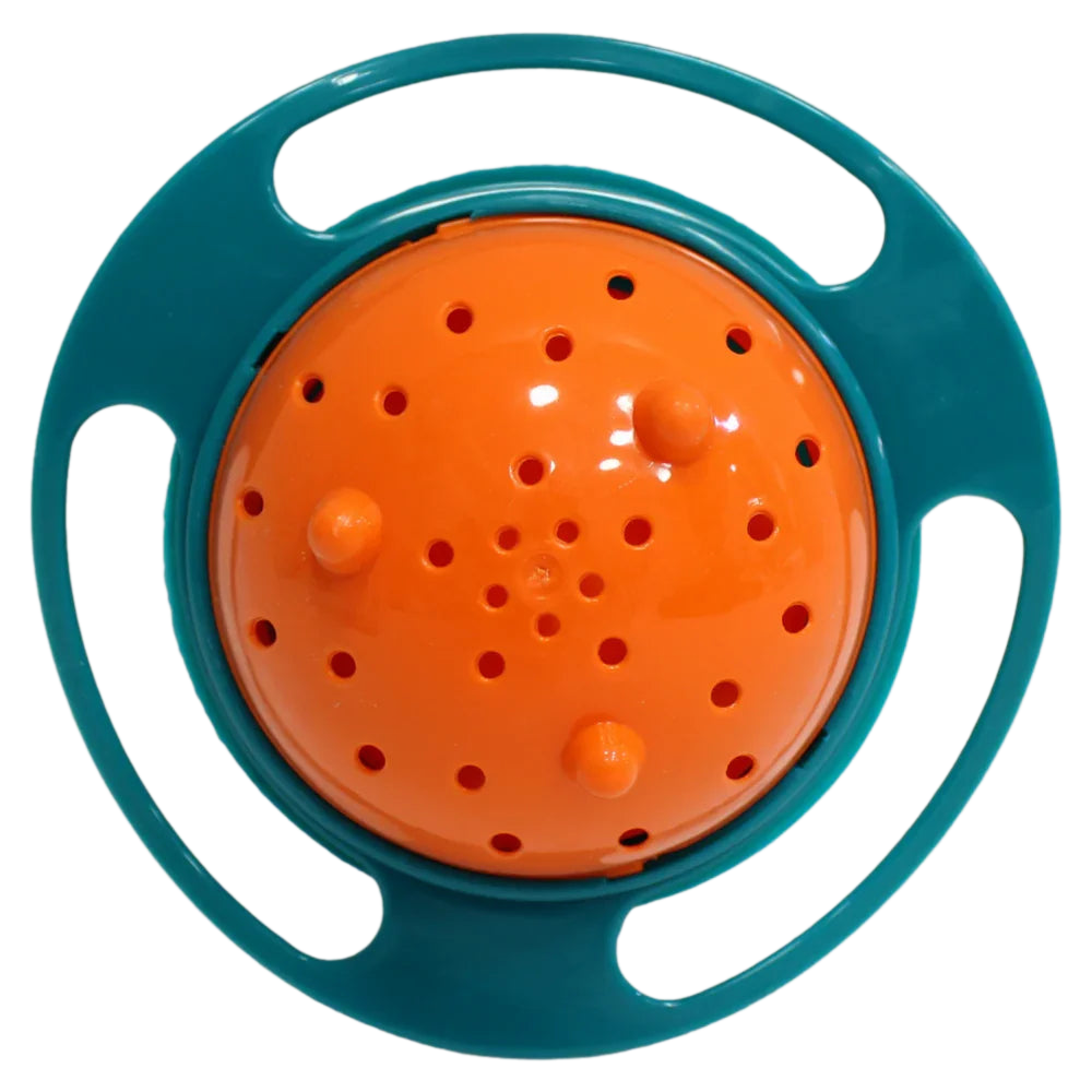 Universal Gyro Bowl – Spill-Proof Baby Dish (Orange)