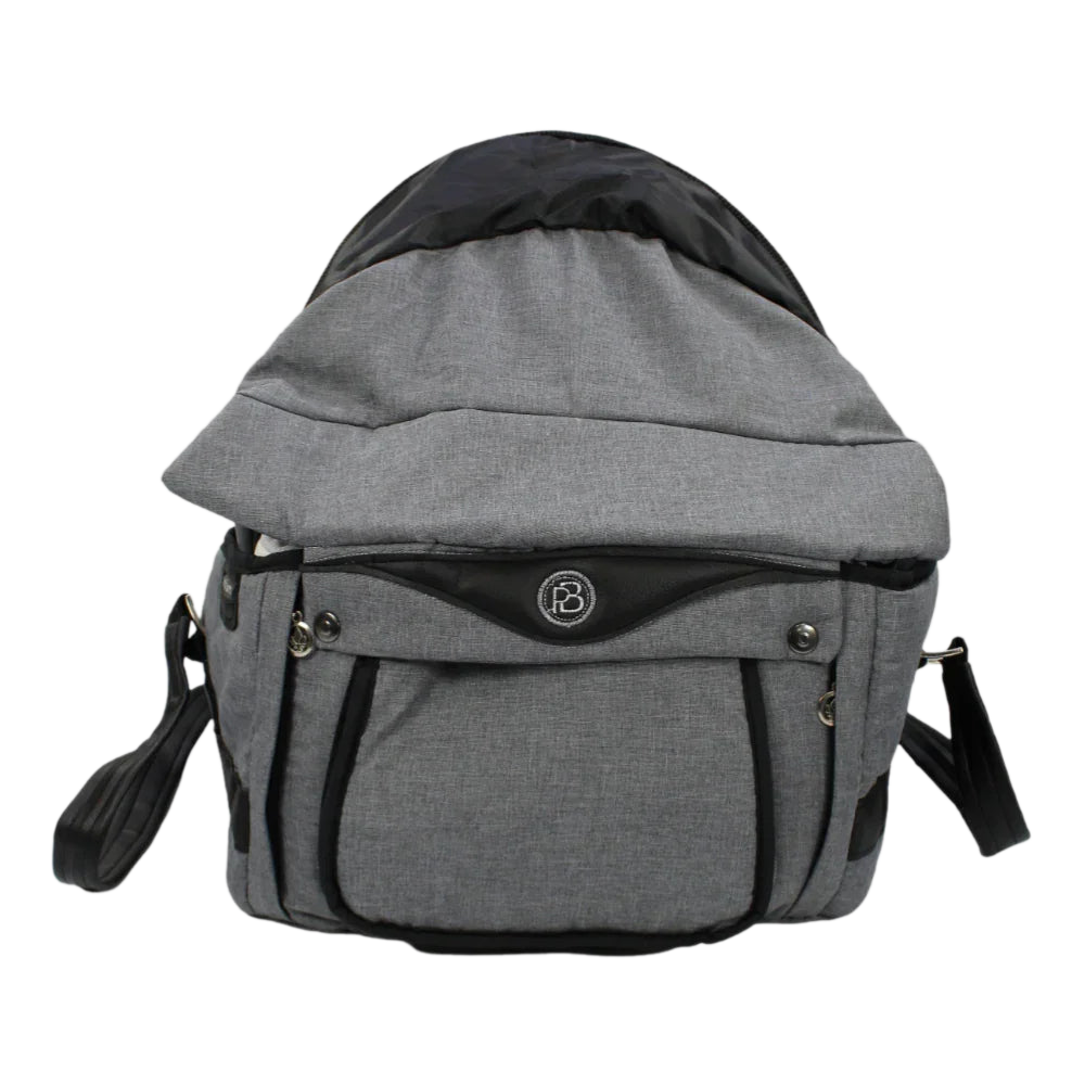 Petit Bebe Premium Carry Cot - Grey/Black