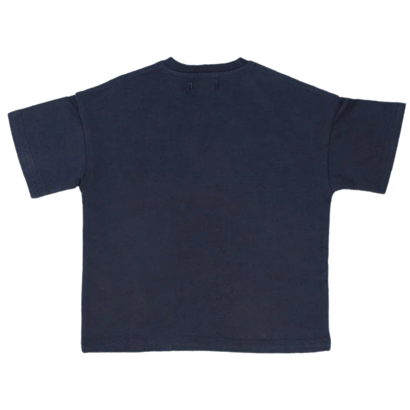 Unisex Plain Navy Short-Sleeved T-Shirt