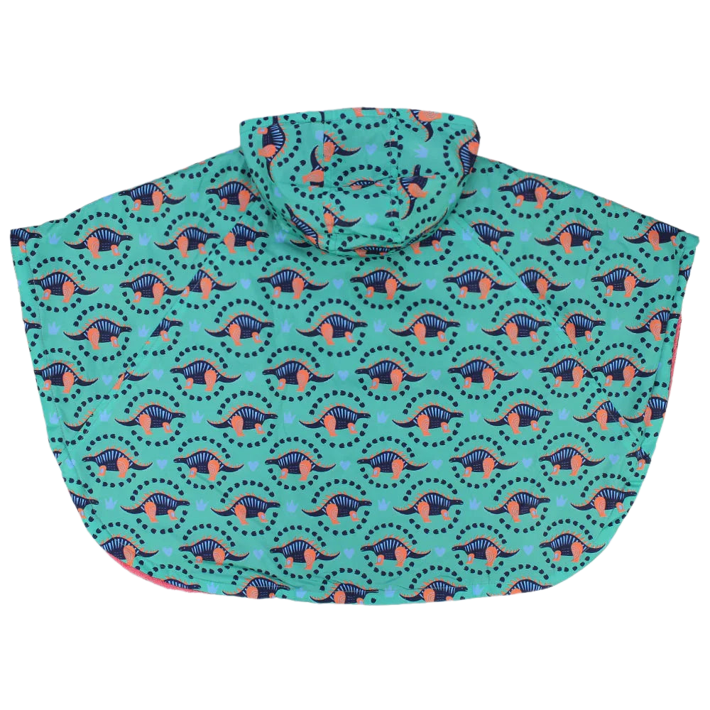 Unisex Dinos Poncho Beach Towel With Hoodie