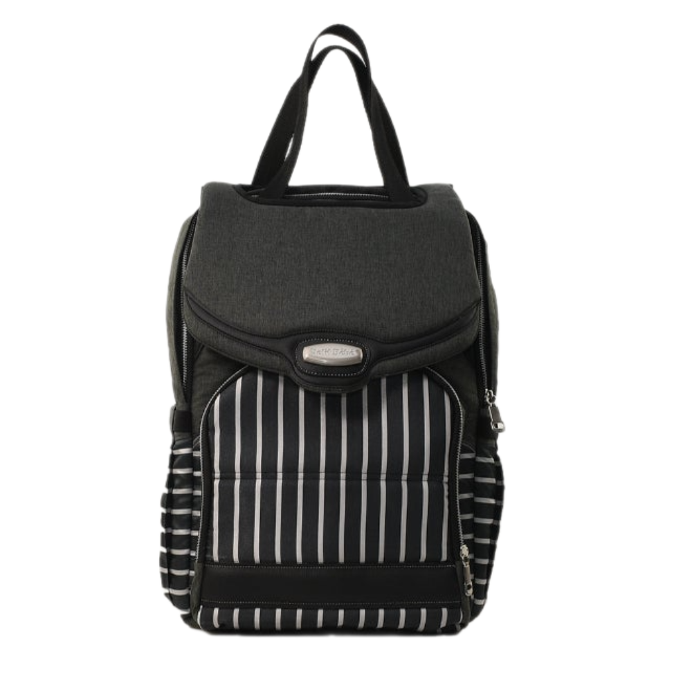 Petit Bebe Premium For Me Diaper Bag – Striped Print - Baby Essentials