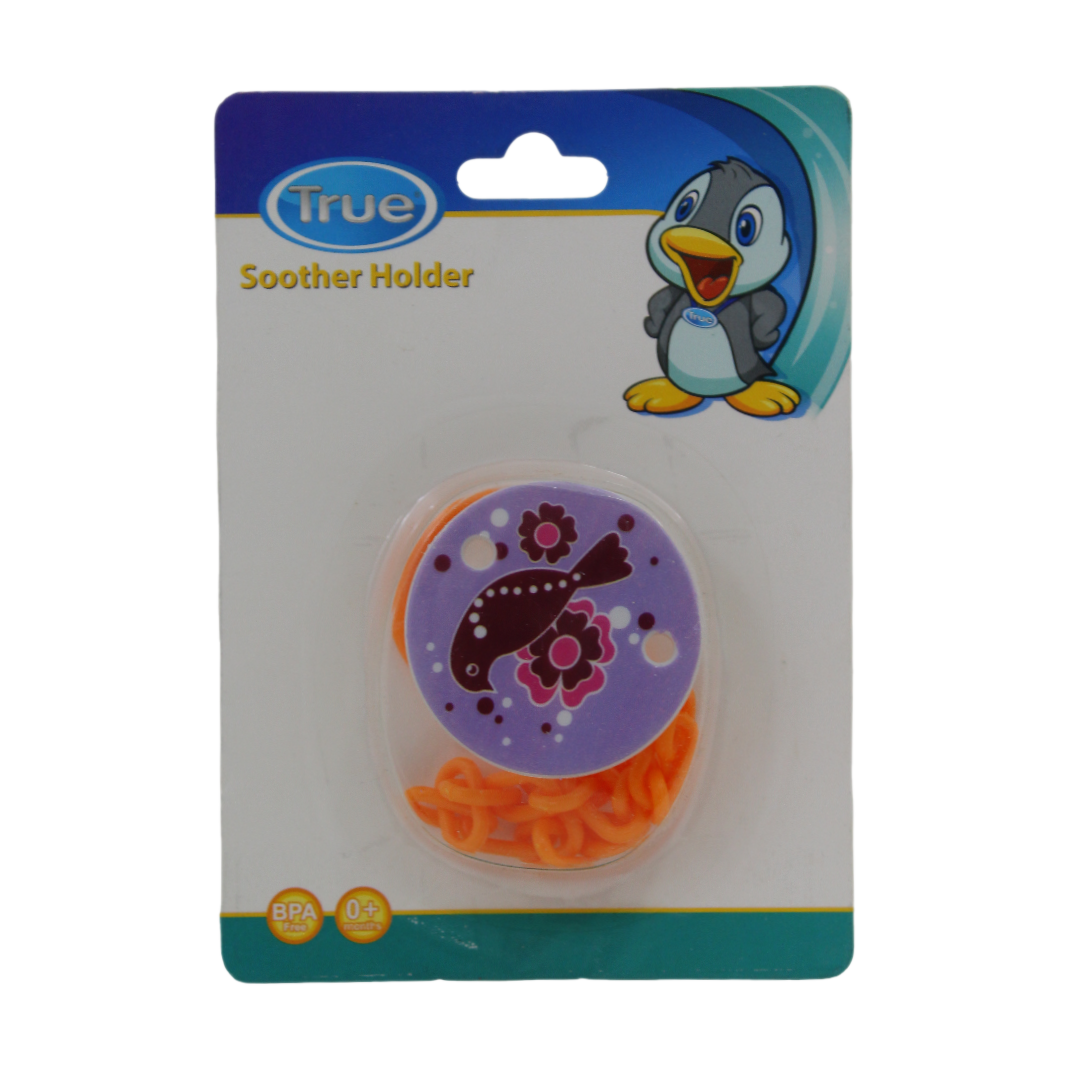 True Soother Holder with Bird Print