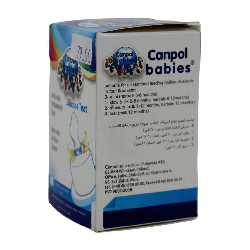 Canpol Babies Anti-Colic Airflow System Silicone Teat 12m+