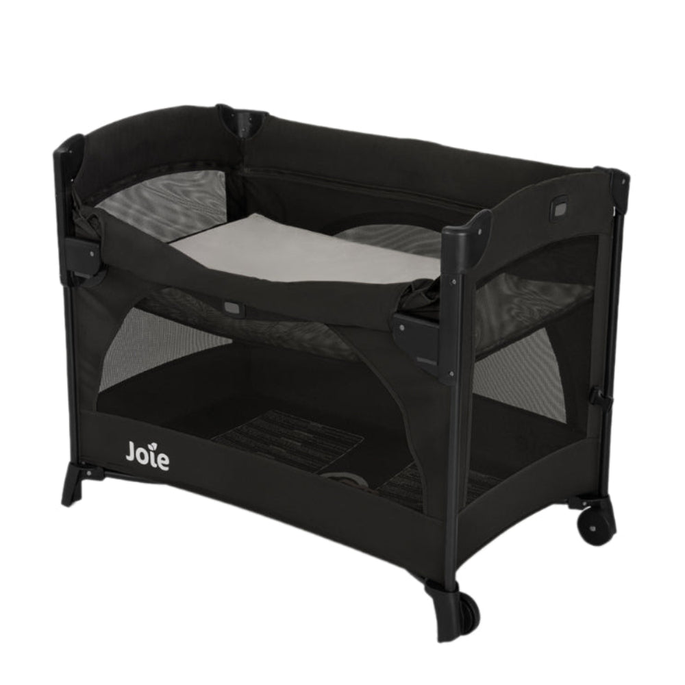 Joie Kubbie Sleep Bedside Travel Cot – Shale - Baby Essentials
