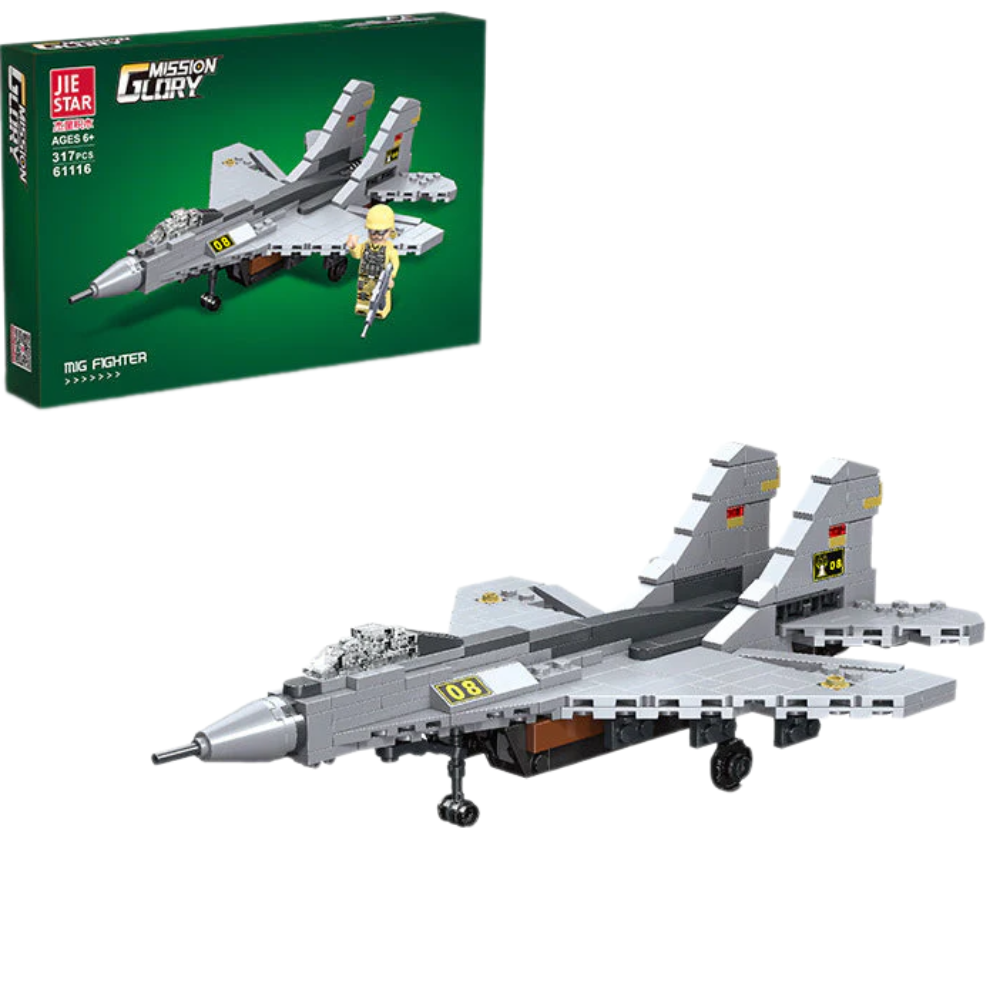 Jie Star Mig Fighter Building Block Set – 317 Pcs - Toys