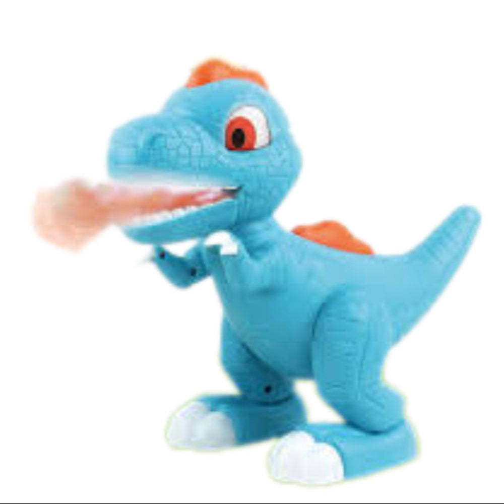 Junior Megasaur Spraying Dinosaur Toy (Light & Sound & Spray) – Baby Blue - Toys - OKO