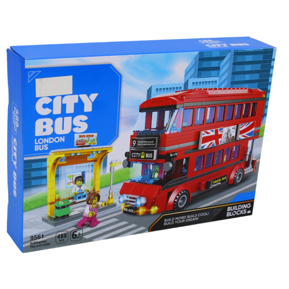City Bus London Set Building Block Set – 488 Pcs