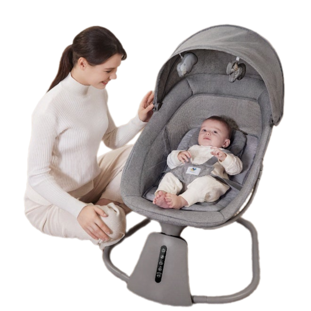 Mastela 3-in-1 Aura Deluxe Bassinet – Dark Grey